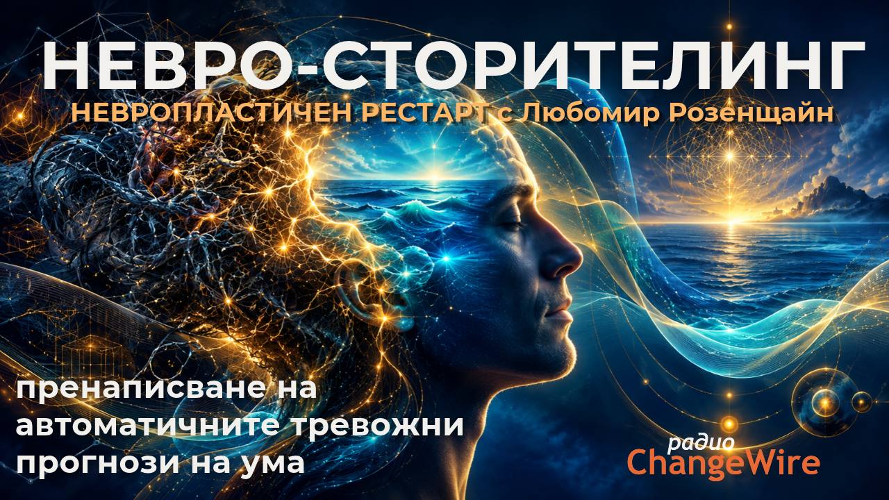 Невро-сторителинг — радио ChangeWire Невро-сторителинг и MindOS концепция за предсказващия мозък НЕВРОПЛАСТИЧЕН РЕСТАРТ с Любомир Розенщайн